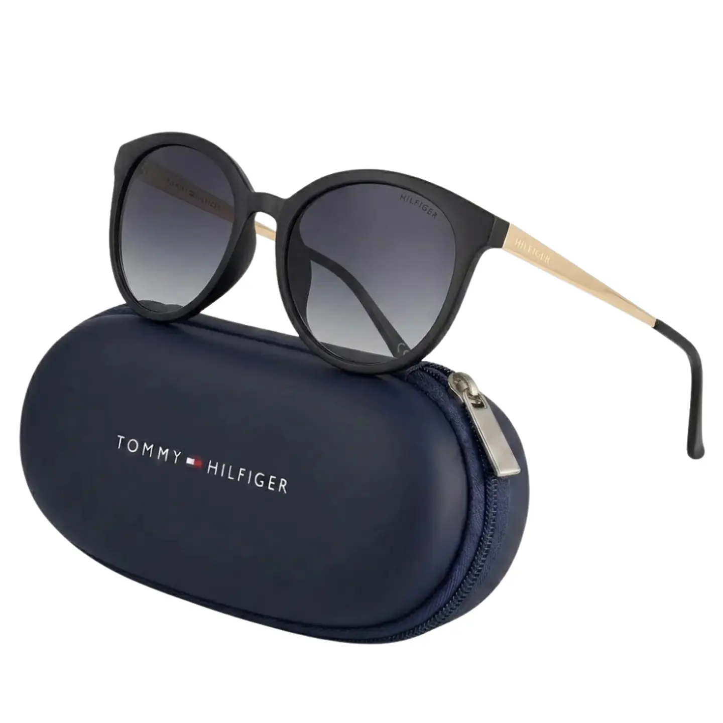 Gafas de Sol Tommy Hilfiger 100% Originales Outlook X60174 Mujer Negro Talla 56mm 1