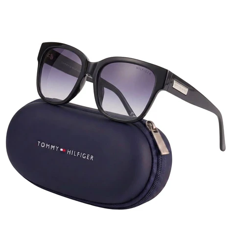 Gafas de Sol Tommy Hilfiger 100% Originales Outlook X60243 Mujer Negro Talla 55mm