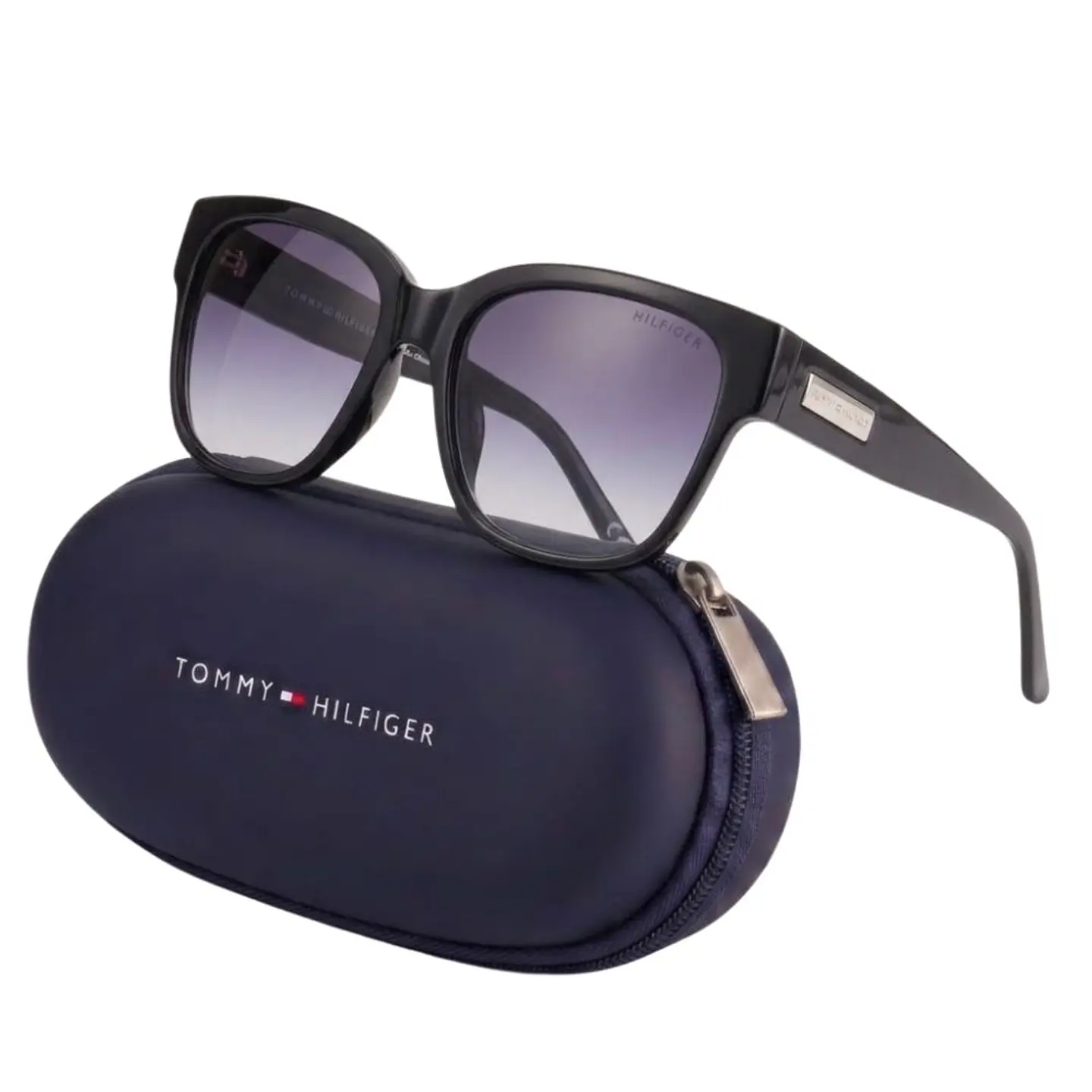 Gafas de Sol Tommy Hilfiger 100% Originales Outlook X60243 Mujer Negro Talla 55mm 1