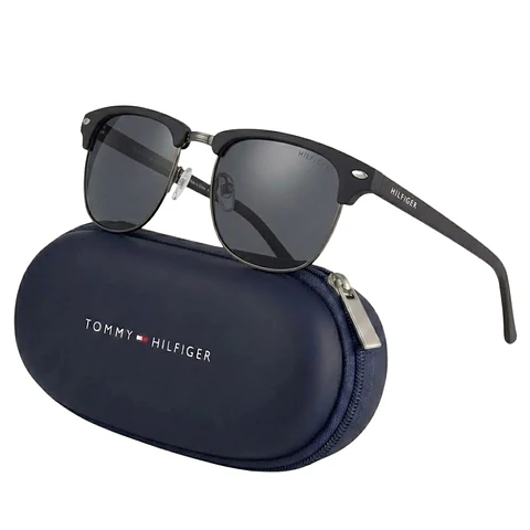 Gafas de Sol Tommy Hilfiger 100% Originales Outlook X64016 Unisex Negro Talla 52mm