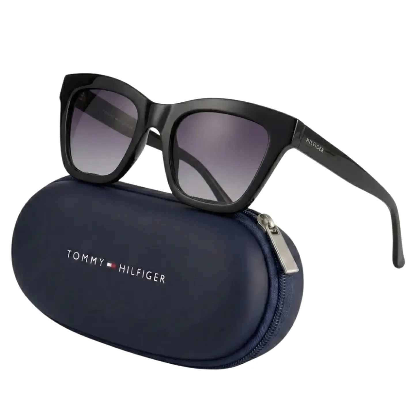 Gafas de Sol Tommy Hilfiger 100% Originales Outlook X60098 Mujer Negro Talla 50mm 1