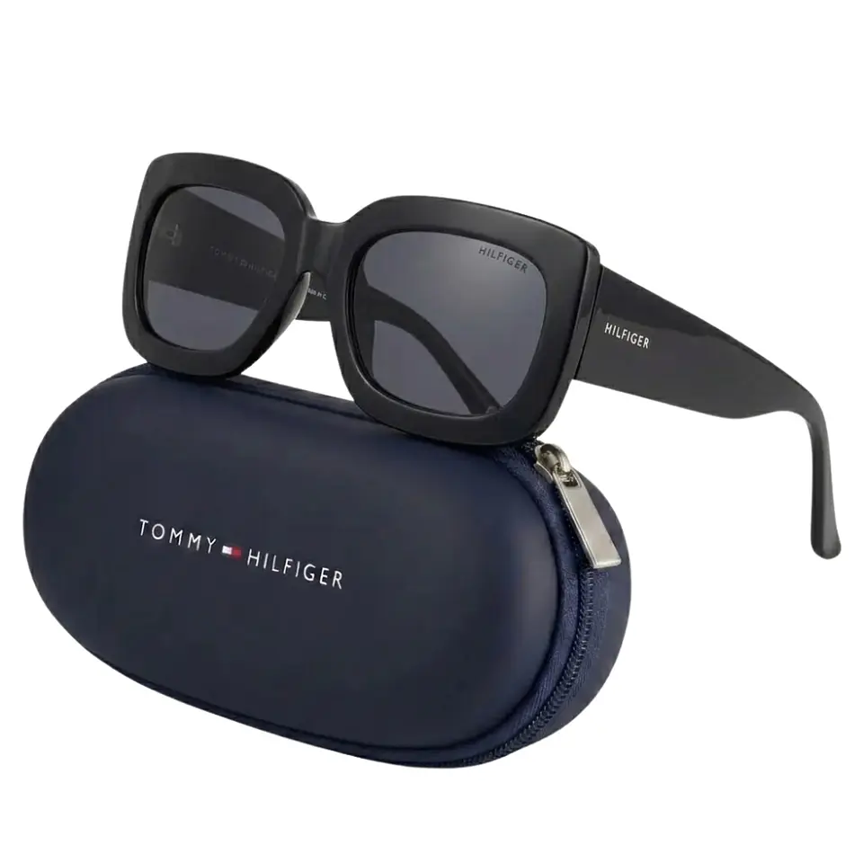 Gafas de Sol Tommy Hilfiger 100% Originales Outlook X60137 Mujer Negro Talla 54mm 1