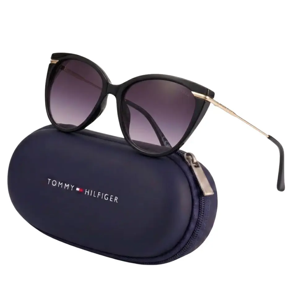 Gafas de Sol Tommy Hilfiger 100% Originales Outlook X60221 Mujer Negro Talla 53mm 1