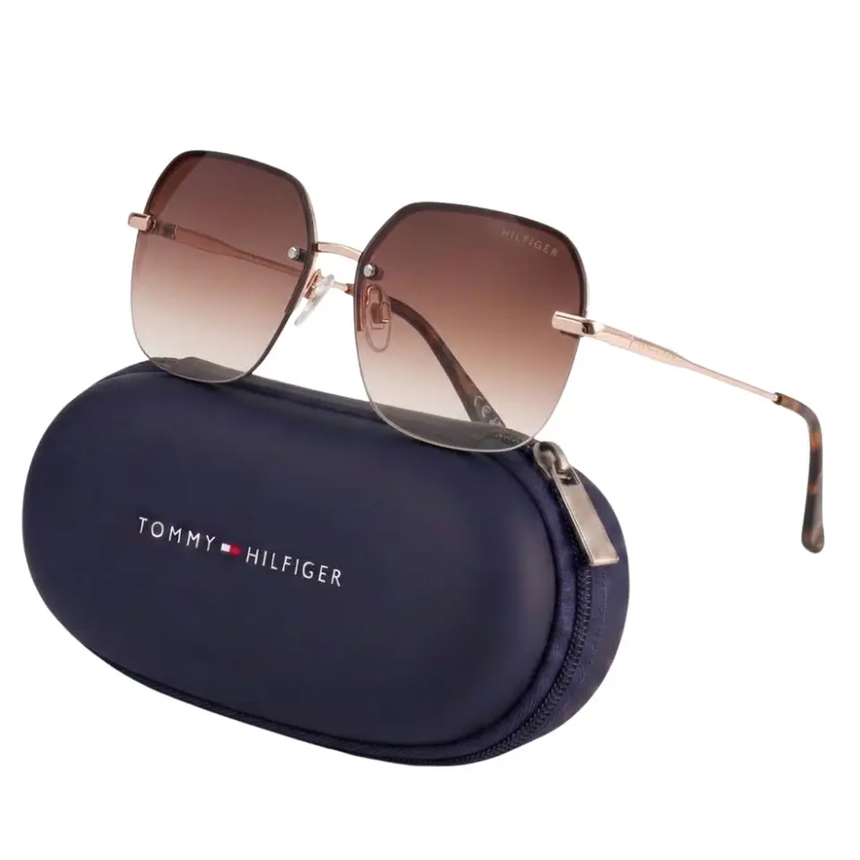 Gafas de Sol Tommy Hilfiger 100% Originales Outlook X60245 Mujer Dorado Talla 43mm 1