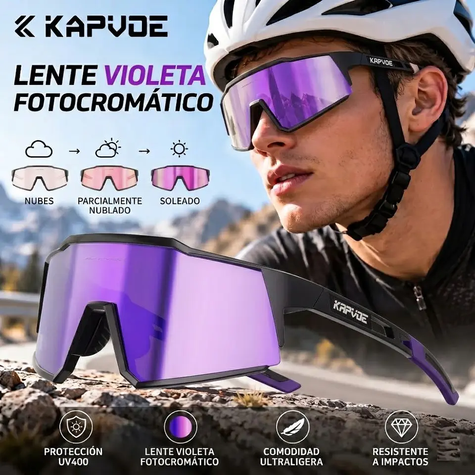 Gafas de Sol Polarizadas Deportivas Kapvoe TK9022-QTC1L17 Unisex - Talla 140mm 8