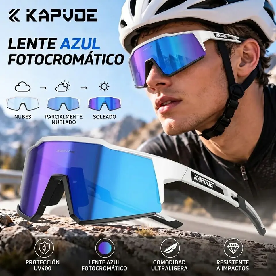Gafas de Sol Polarizadas Deportivas Kapvoe TK9022-QTC1L09 Unisex - Talla 140mm 8
