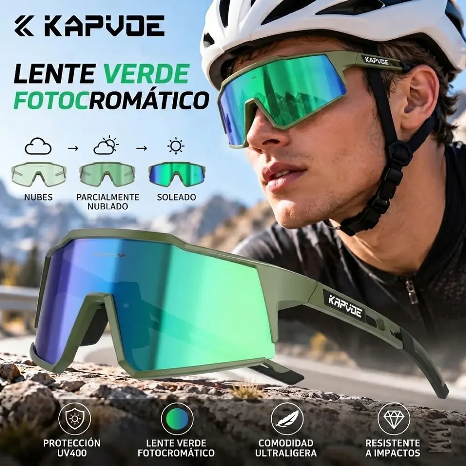 Gafas de Sol Polarizadas Deportivas Kapvoe TK9022-QTC1L20 Unisex - Talla 140mm 8
