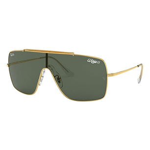 Lentes de Sol Ray Ban Wings II RB3697 9050/71 Color Dorado Talla 63mm