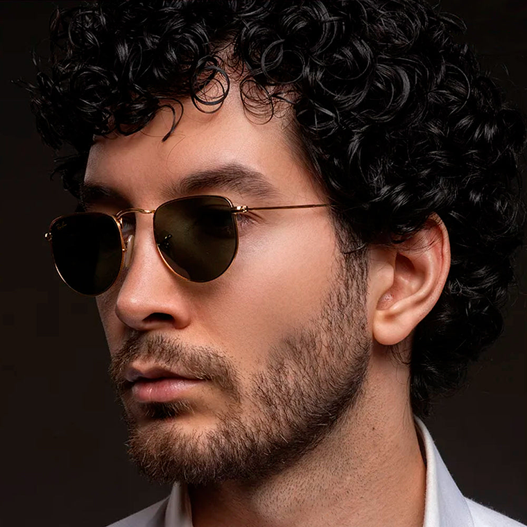 Lentes de Sol Ray Ban Elon RB3958 9196/31 Color Dorado Talla 56mm 5