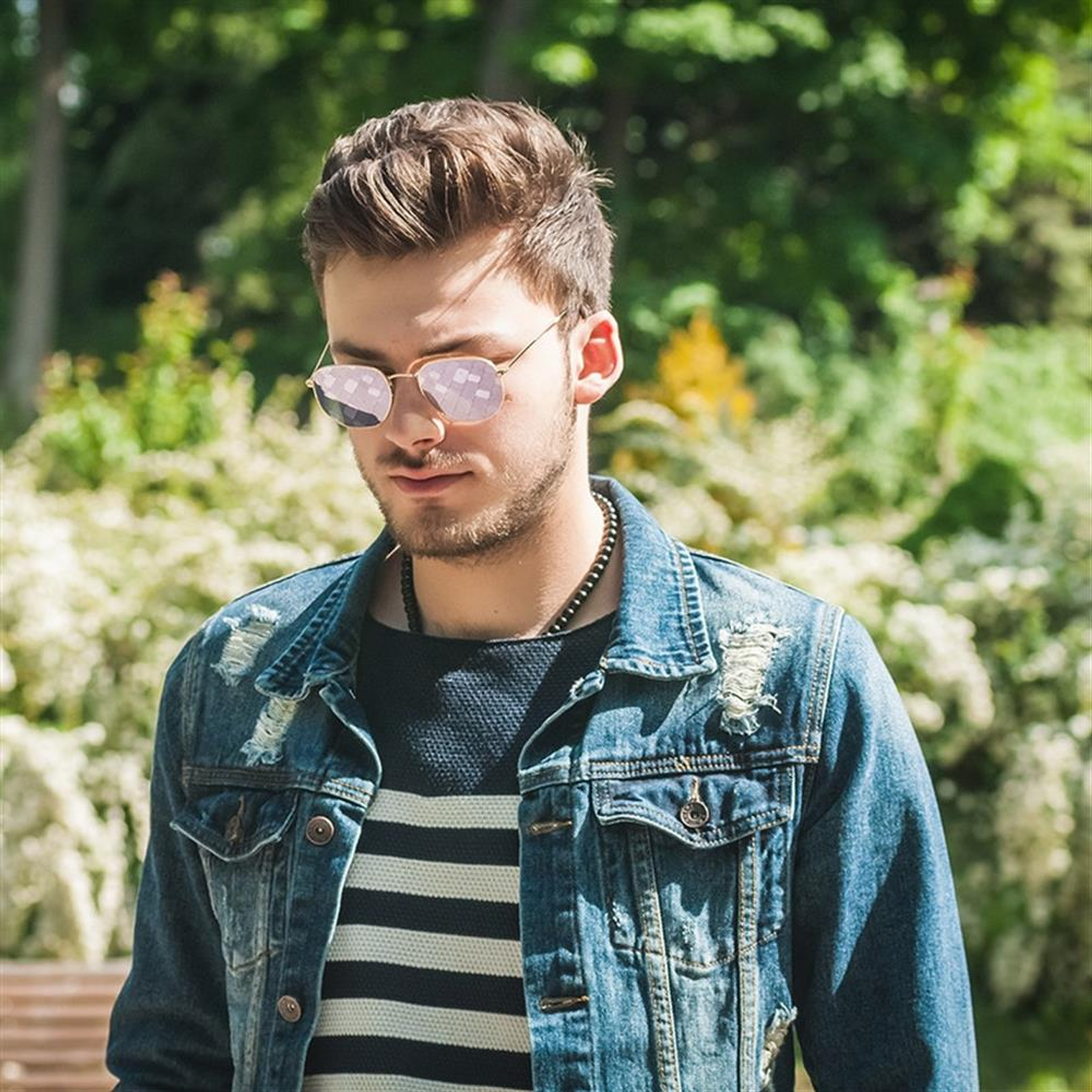 Lentes de Sol Ray Ban Espejado RB3548N 001/8O Color Rosado Talla 51mm 4