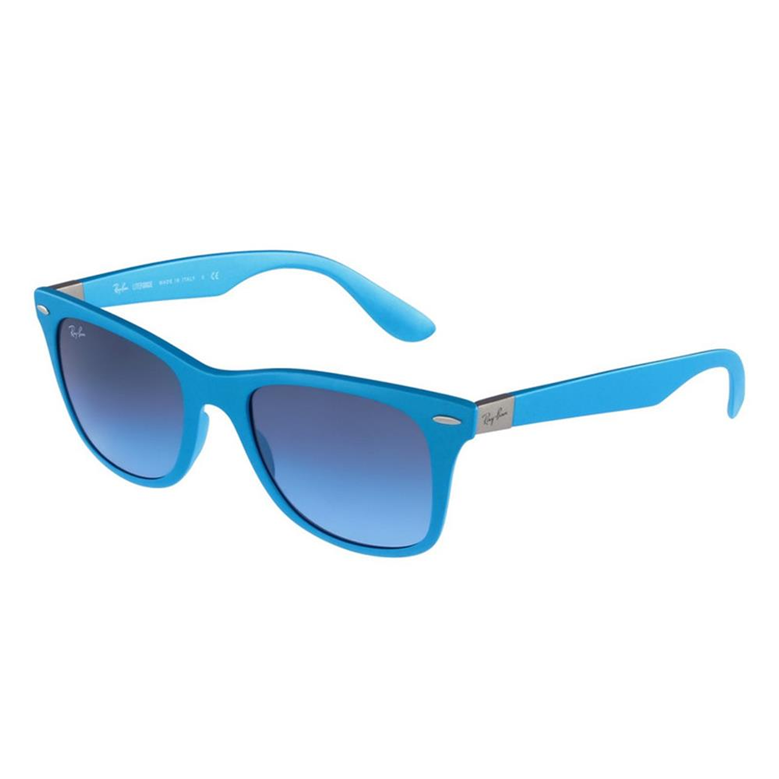 Lentes de Sol Ray Ban Wayfarer Liteforce RB4195 60848F Color Azul Talla 52mm 1