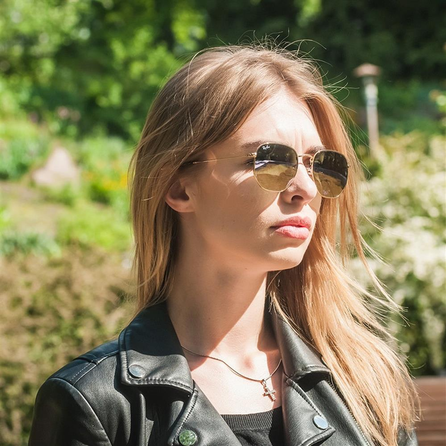 Lentes de Sol Ray Ban Espejado RB3548N 001/8O Color Rosado Talla 51mm 5