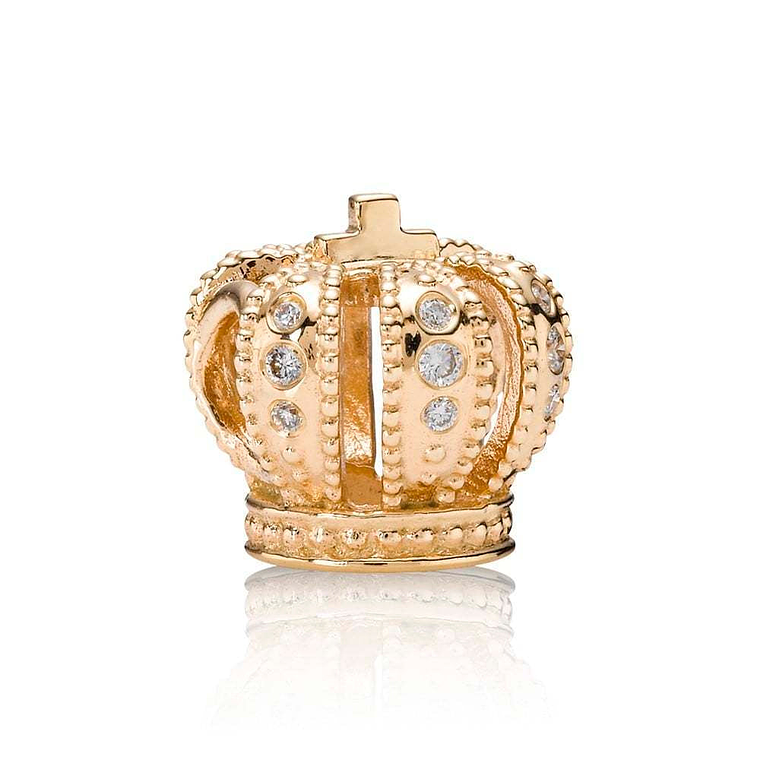 Charm Dije Pandora Original para Mujer 750453D Majestuosa Corona de Diamantes Oro 14k 1