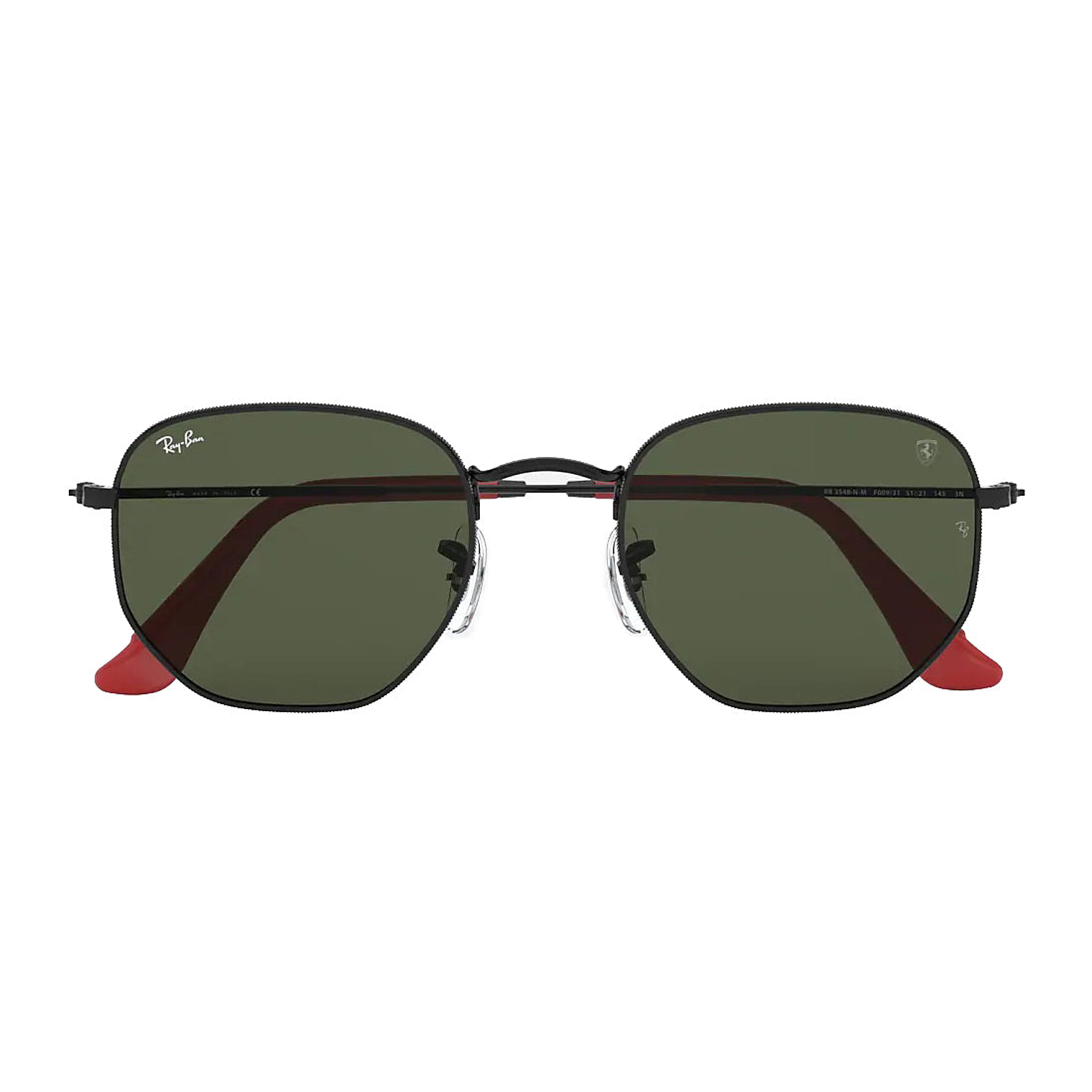 CyberDays Lentes De Sol Ray Ban Hexagonal RB3548NM F009/31 Scuderia Ferrari Collection G15 Metal Negro 3