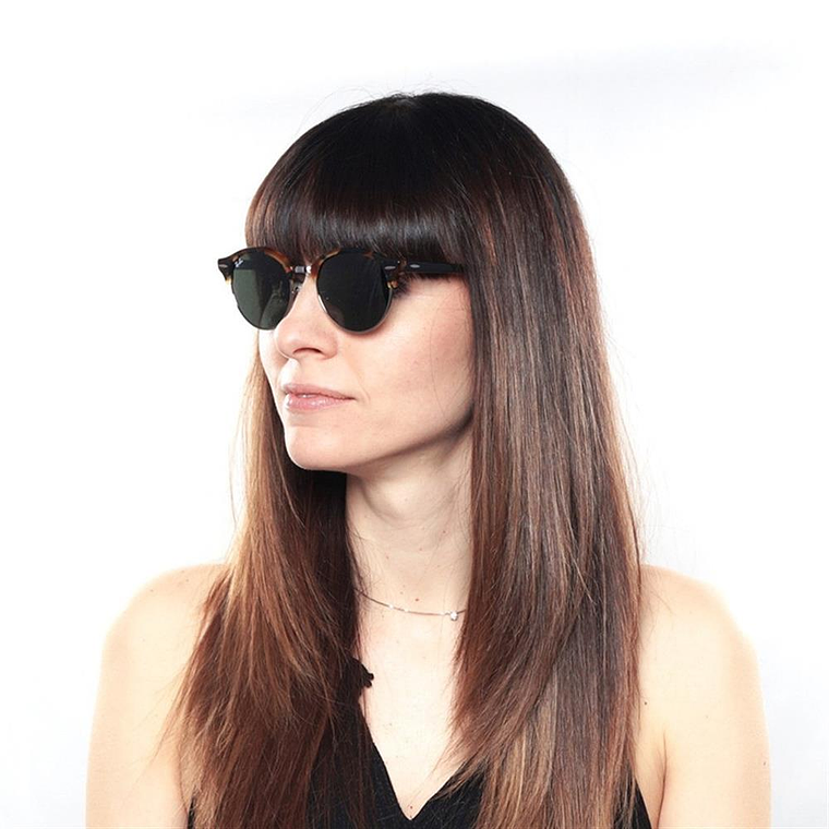 Lentes de Sol Ray Ban ClubRound RB4246 1157 Color Habana Talla 51mm 6