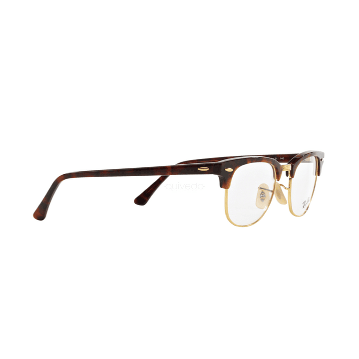 Montura de Lentes de Medida Oftalmica Ray Ban RX5154 2372 Clubmaster Habana Tortoise 2