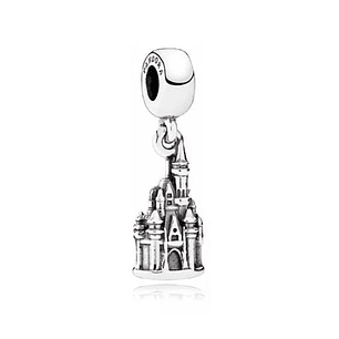 Charm Pandora Original para Mujer 791792 Colgante Castillo Disney color Plateado