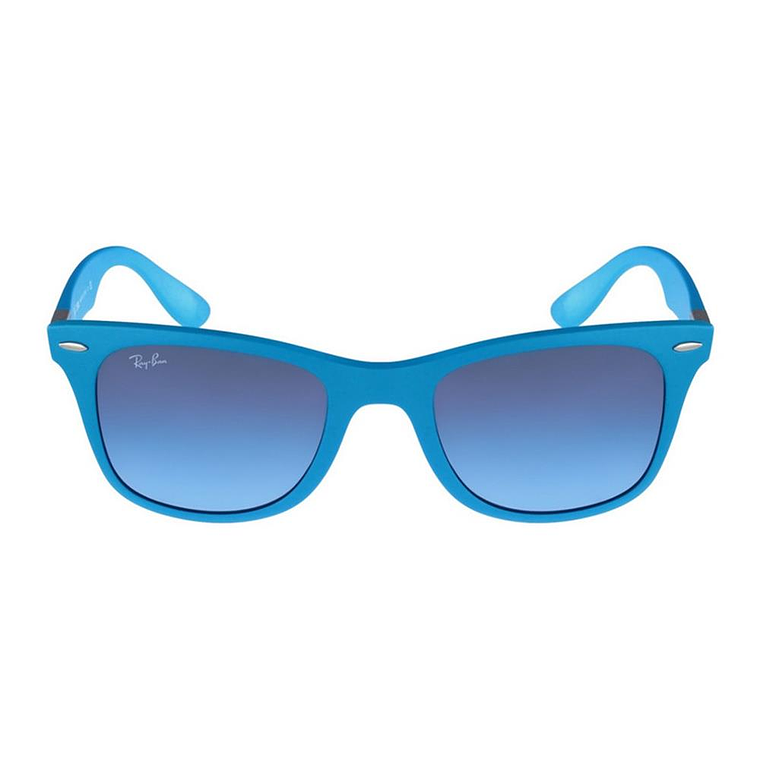 Lentes de Sol Ray Ban Wayfarer Liteforce RB4195 60848F Color Azul Talla 52mm 3