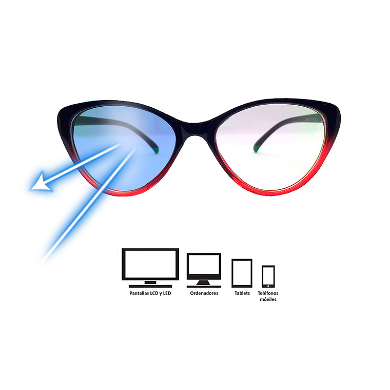 Lentes Oftalmicos Kottdo Cats Color Azul Talla Unica 5