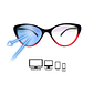 Lentes Oftalmicos Kottdo Cats con Filtro Azul UV400 Color Azul y Rojo Talla Unica - Miniatura 5