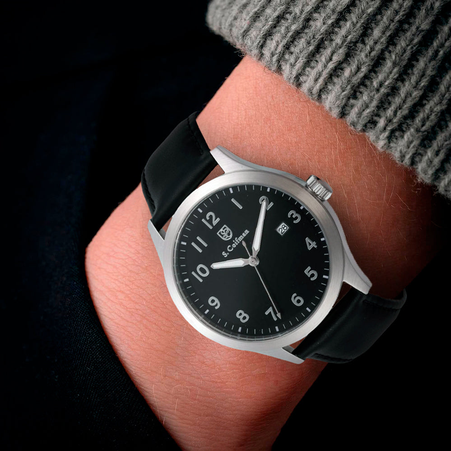 Reloj Analogo S. Coifman Original SC0544 Color Negro para Hombre 4