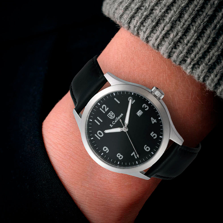 Reloj Analogo S. Coifman Original SC0544 Color Negro para Hombre 4