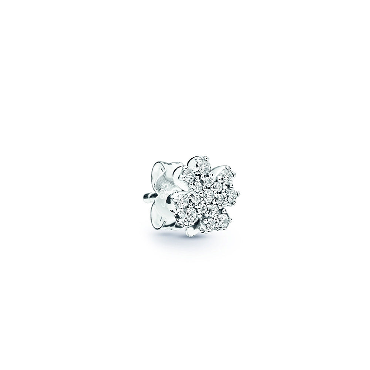 Aretes Pendientes Pandora Flor de Trebol Radiante 297944CZ Plata 925 3