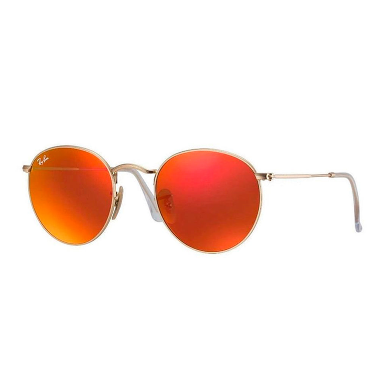 Lentes de Sol Ray Ban Espejado RB3447 112/69 Color Naranja Talla 50mm 1