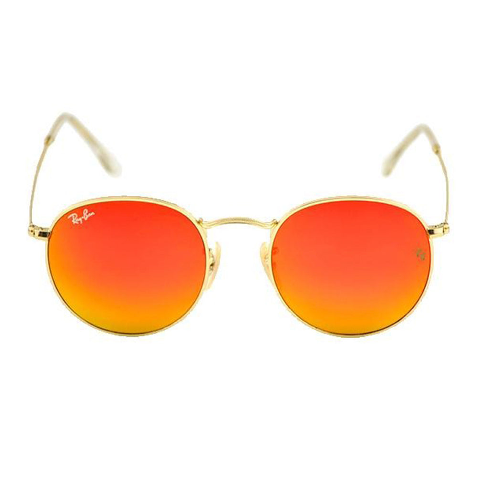 Lentes de Sol Ray Ban Espejado RB3447 112/69 Color Naranja Talla 50mm 3