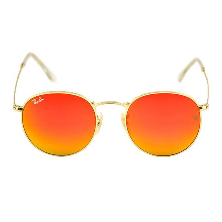 Lentes de Sol Ray Ban Espejado RB3447 112/69 Color Naranja Talla 50mm 3