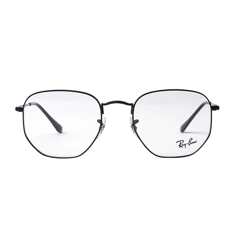 Montura de Lentes de Medida Ray Ban Hexagonal RX6448 2509 Color Negro Talla 51mm 3