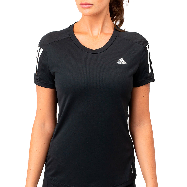 Polo deportivo Adidas Original FS9830 The Run Color Negro Para Mujer Talla XS 3