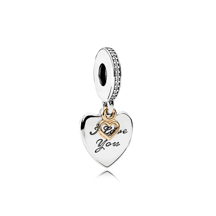 Charm Pandora Original para Mujer I Love you 792042CZ Plata 1