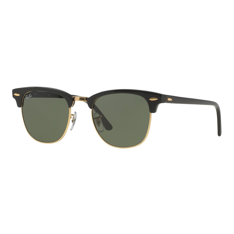 Lentes de Sol Ray Ban Clubmaster Clasico RB3016 W0365 Color Negro Talla 51mm 1