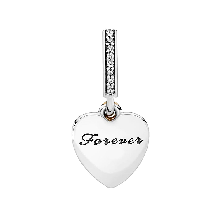 Charm Pandora Original para Mujer I Love you 792042CZ Plata 2