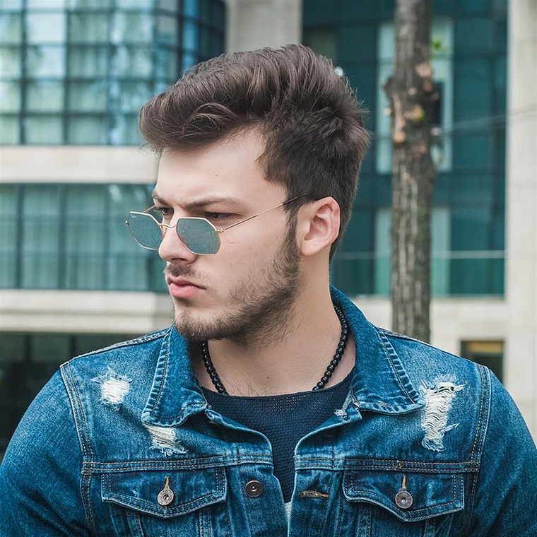 Lentes de Sol Ray Ban Espejado RB3556N 001/30 Color Dorado Talla 53mm 4