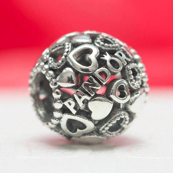 Charm Dije Pandora Original para Mujer 796461 Corazones Plateados Plata 925 4