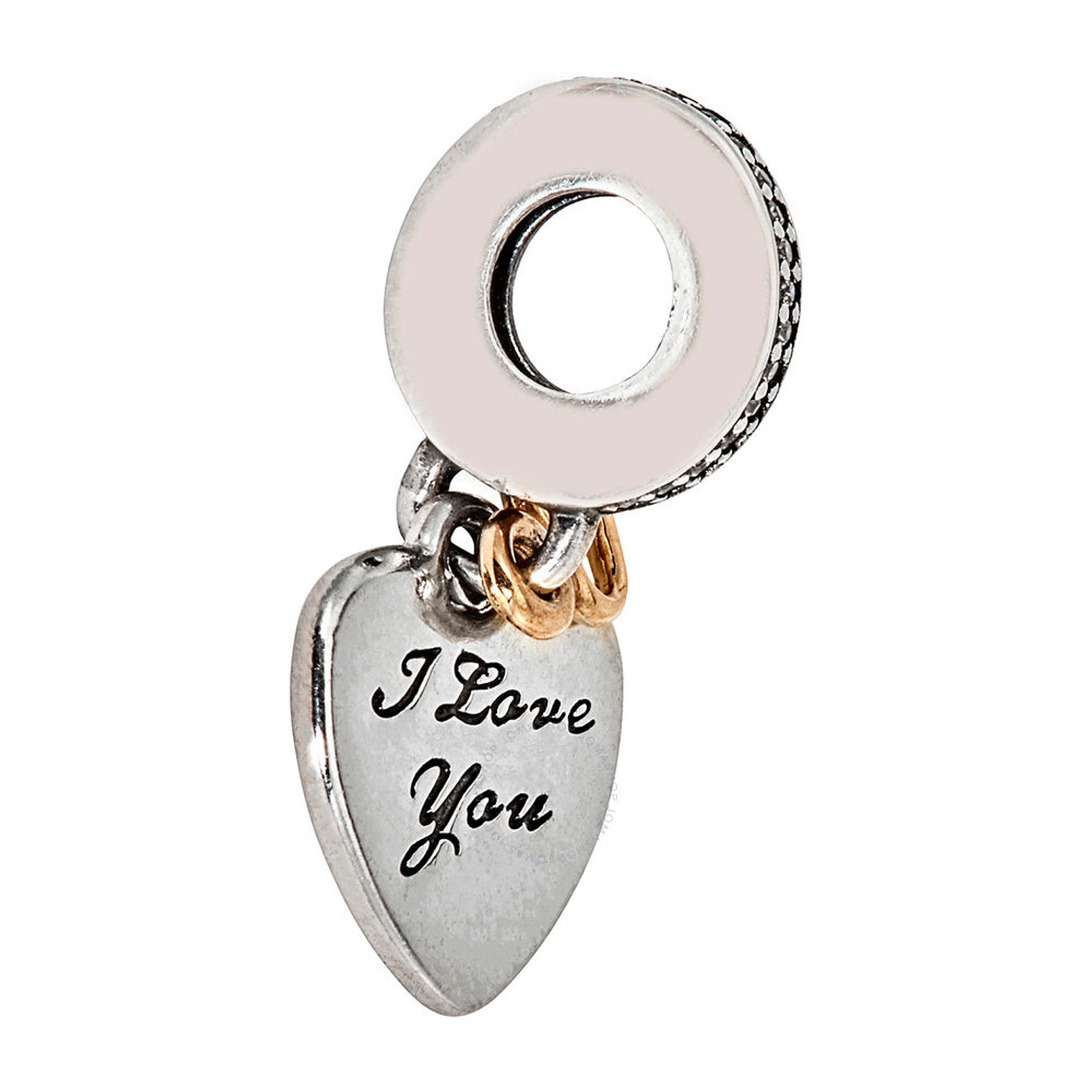 Charm Pandora Original para Mujer I Love you 792042CZ Plata 3
