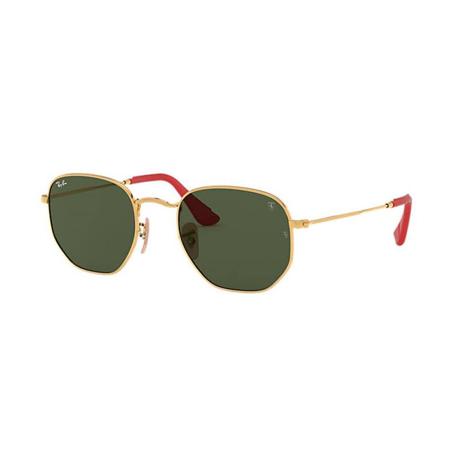 Lentes de Sol Ray Ban Hexagonal x Scuderia Ferrari RB3548NM F008/31 Color Dorado Talla 51mm 1