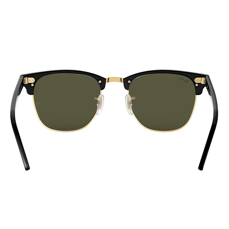 Lentes de Sol Ray Ban Clubmaster Clasico RB3016 W0365 Color Negro Talla 51mm 4