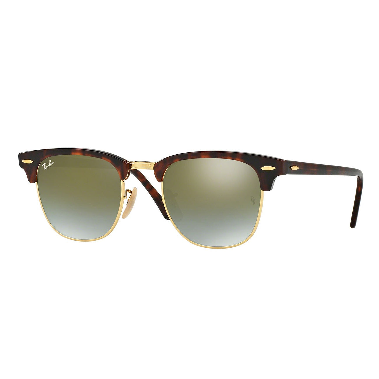 Lentes de Sol Ray Ban Clubmaster RB3016 990/9J Color Verde Talla 51mm 1