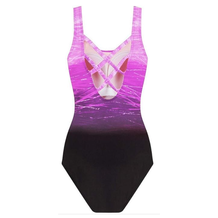 Traje de Baño Enterizo Color Morado Para Mujer Talla XXL 6