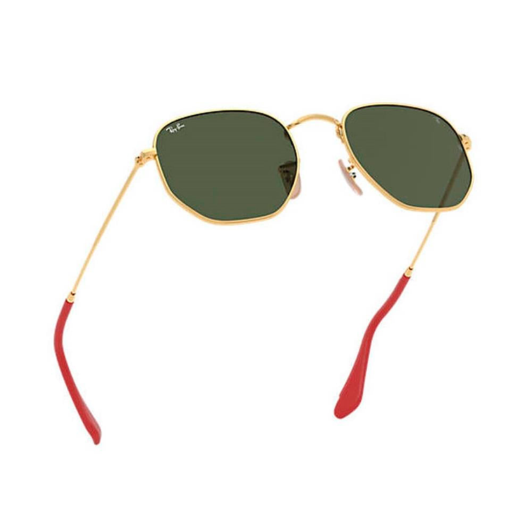 Lentes de Sol Ray Ban Hexagonal x Scuderia Ferrari RB3548NM F008/31 Color Dorado Talla 51mm 5