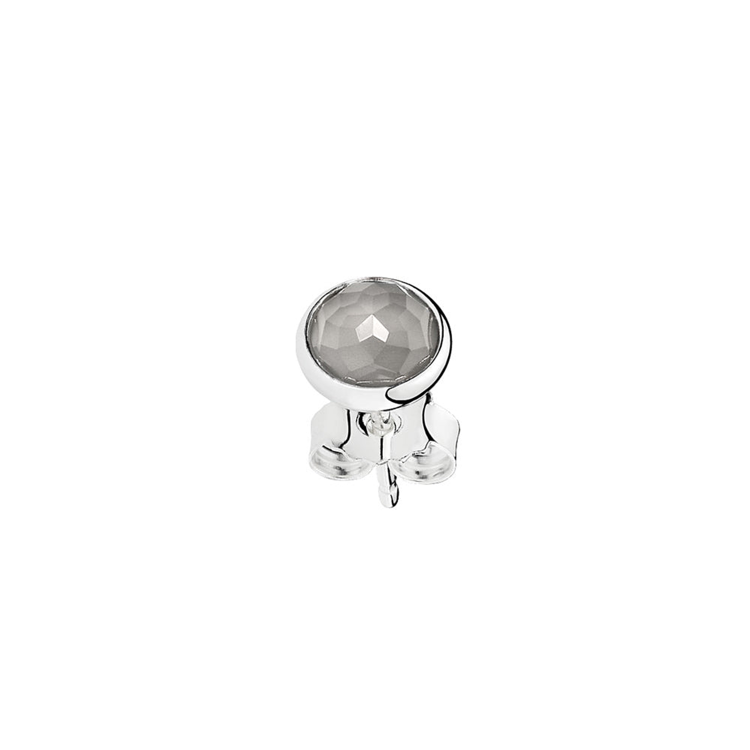 Aretes Pendientes Pandora Gotas de Junio Piedra Luna Gris 290738MSG Plata 925 5