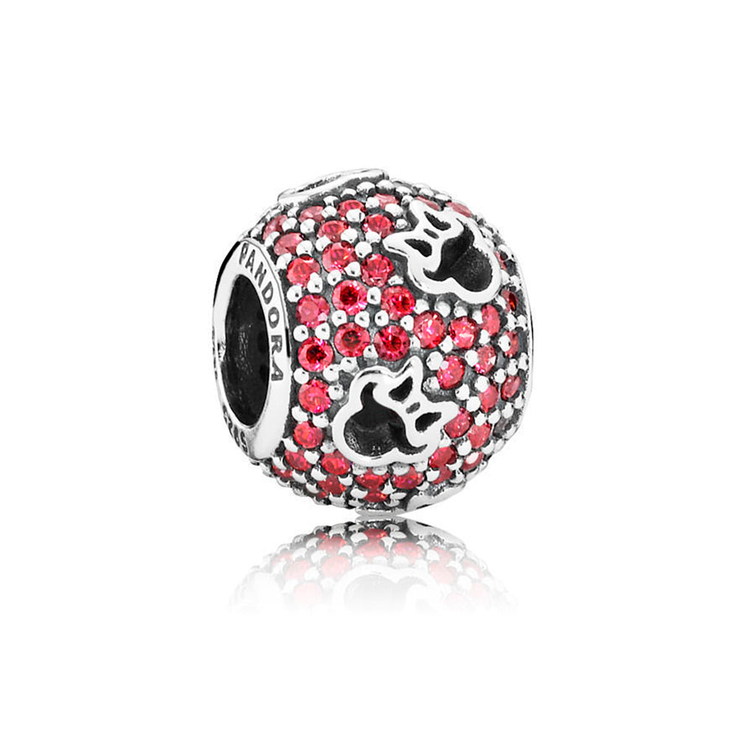 Charm Dije Pandora Original para Mujer 791584CZR Siluetas de Minnie Plata 925 1