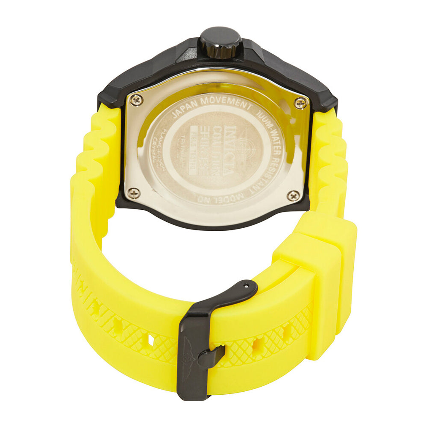 Reloj Analógico Invicta 25328 Coalition Forces Original Color Amarillo para Hombre 4