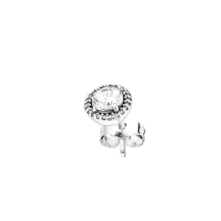 Aretes Pendientes Pandora Tipo Topo Elegancia Clasica 296272CZ Plata 925 5
