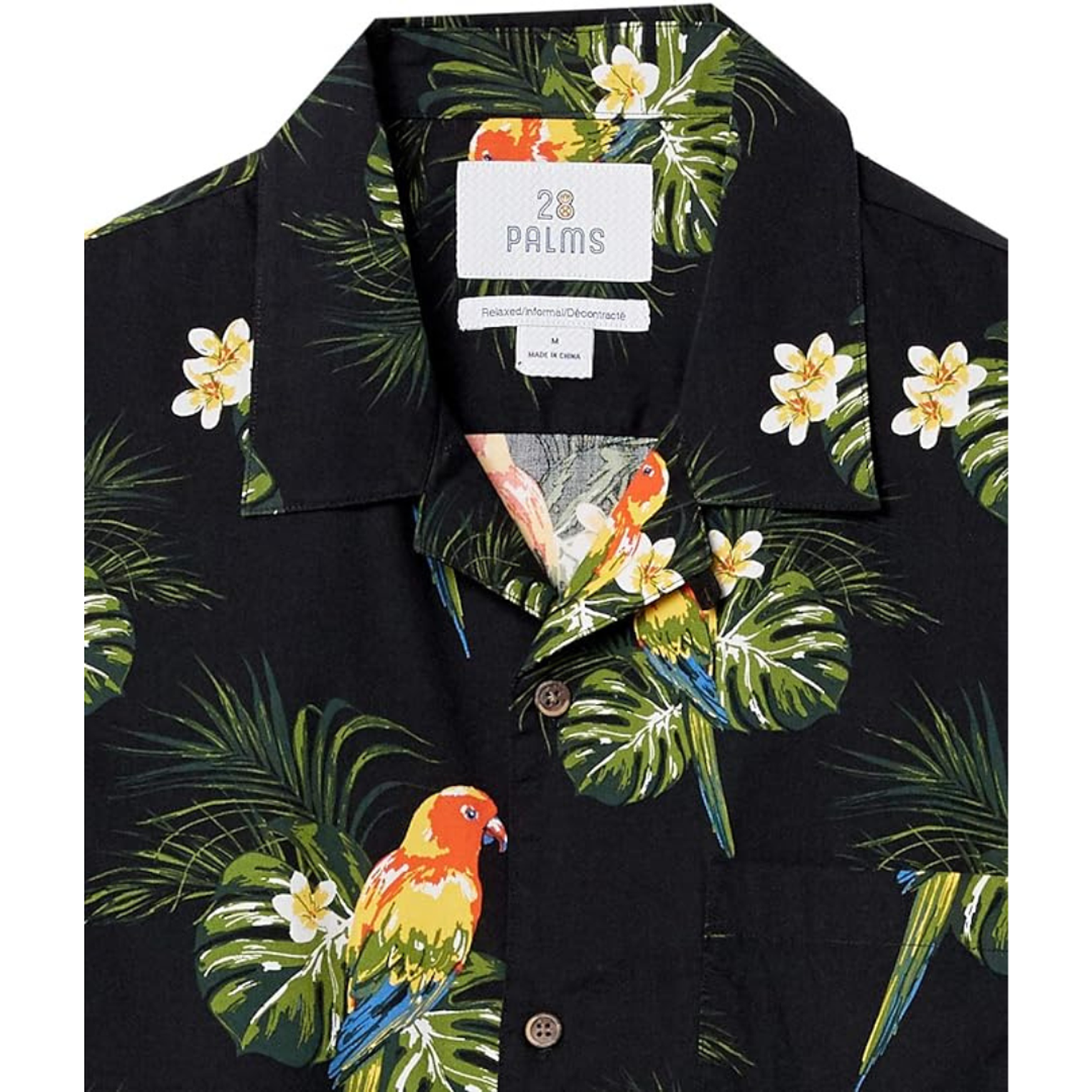 Camisa Hawaiana Tropical 28 Palms Original Talla XS 2