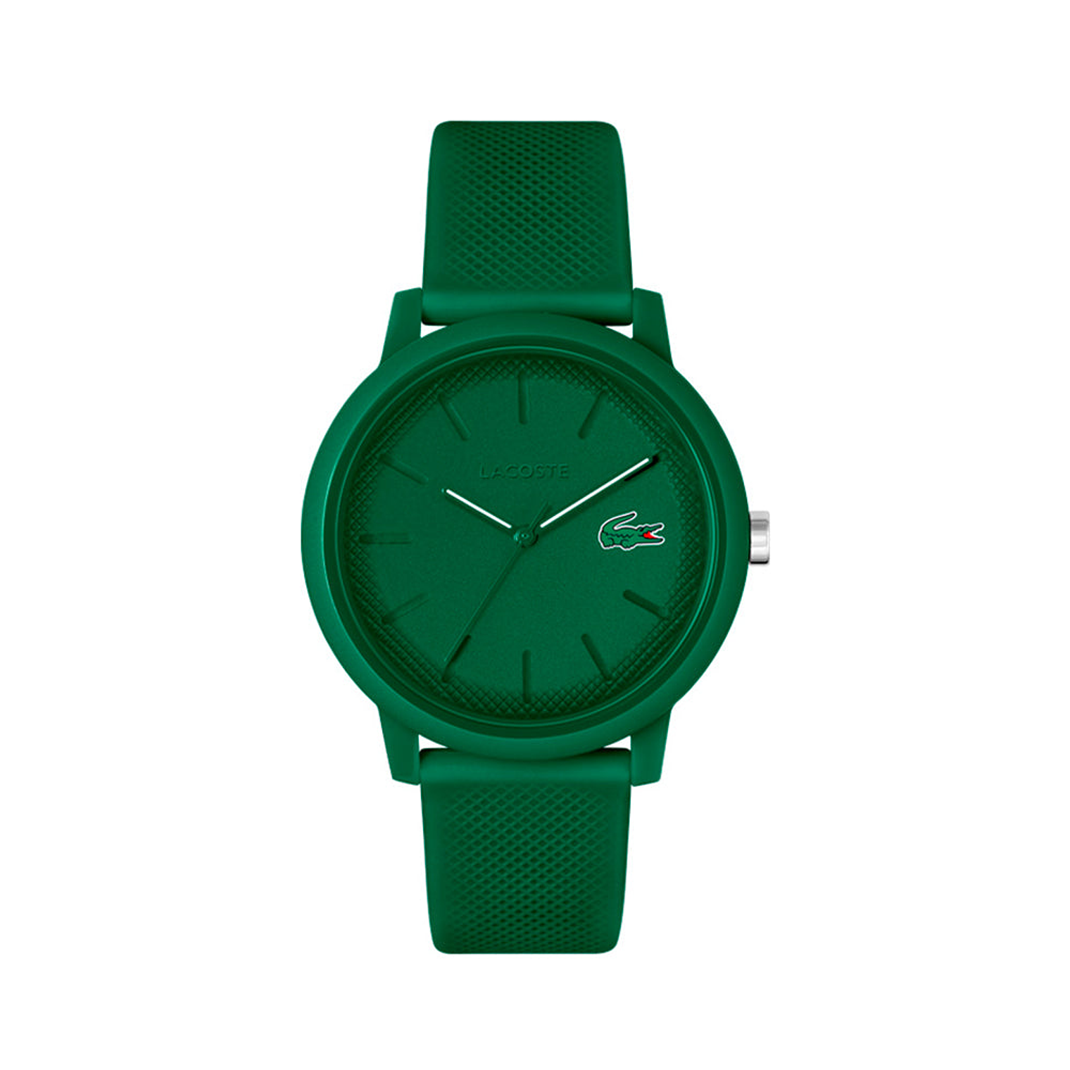 Reloj Analogo Lacoste Original 2011170 Color Verde con Correa de Silicona para Hombre 1