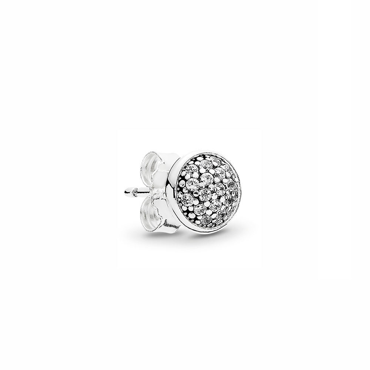 Aretes Pendientes Pandora Circular con Detalles en Circonitas 290726CZ Plata 925 3
